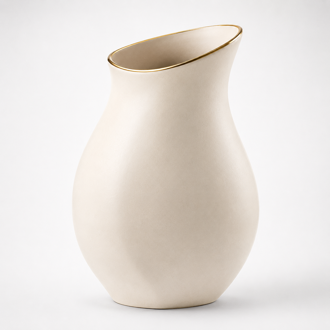 The Indigo Speckle Vase on white background